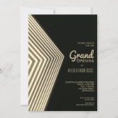 Gold Neon Grand Opening Business Kaart (Voorkant)