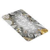 Gold New Year Party New YYear Day Clipart Magneet (Rechterzijde)