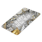 Gold New Year Party (nieuw jaar) Magneet (Linkerzijde)