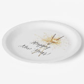 Gold New Year's Eve Day Celebration Sparklers Papieren Bordje (Gekanteld)