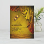 Gold New Years Eve Gala uitnodiging (Staand voorkant)