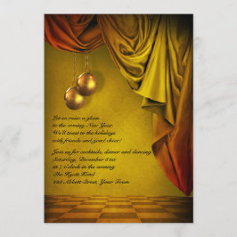 Gold New Years Eve Gala uitnodiging