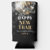 Gold New Year's Eve Party Seltzer Blikjeskoeler (Voorkant)