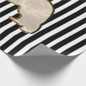 Gold Newfoundland Dog Gift Wrap Cadeaupapier (Hoek)