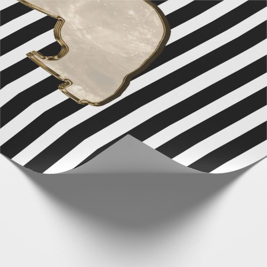 Gold Newfoundland Dog Gift Wrap Cadeaupapier (Hoek)