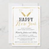 Gold  nieuwjaarsfeest kaart (Voorkant)