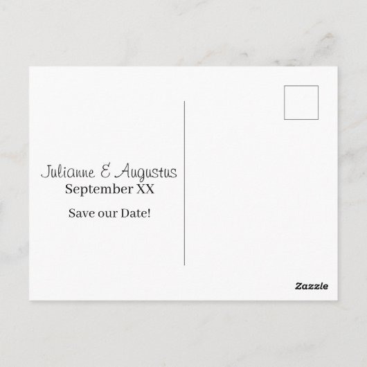 Gold Night Skyline Las Vegas Bruiloft Save the Dat Briefkaart (Achterkant)