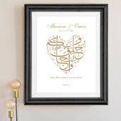 Gold Nikkah Wedding Poster