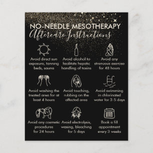 Gold No Needle Mesotherapie-nazorgbudget Flyer