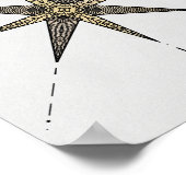 Gold North Star 8x10-inch Poster (Hoek)