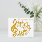 Gold Notes_ Briefkaart (Staand voorkant)