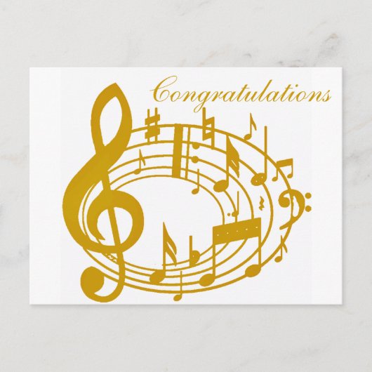 Gold Notes_ Briefkaart (Voorkant)