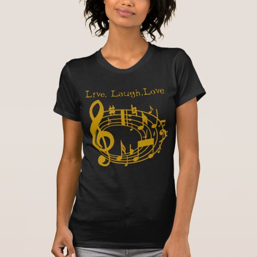 Gold Notes_ T-shirt (Voorkant)