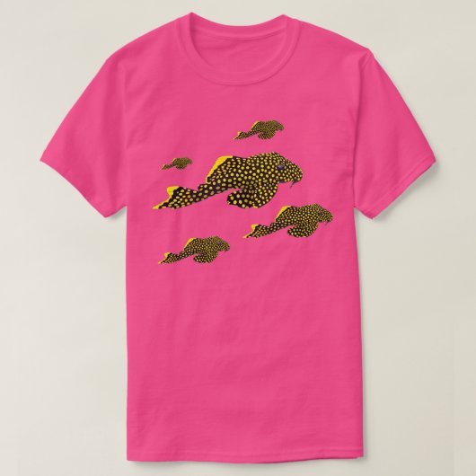 Gold Nugget Pleco Plecostomus Fish Aquarium Catfis T-shirt (Design voorkant)