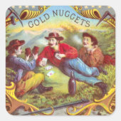 Gold Nuggets Antiek Sigar Label (Voorkant)