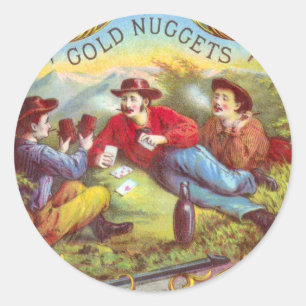 Gold Nuggets Antiek Sigar Label