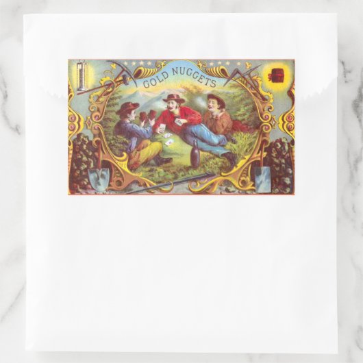 Gold Nuggets Antiek Sigar Label (Tas)