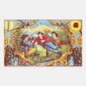 Gold Nuggets Antiek Sigar Label (Voorkant)