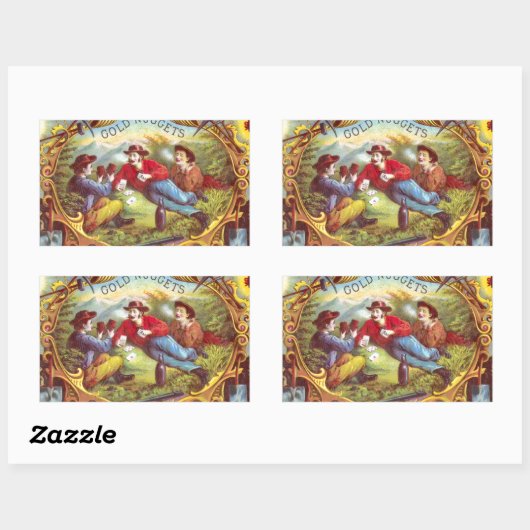 Gold Nuggets Antiek Sigar Label (Vel)