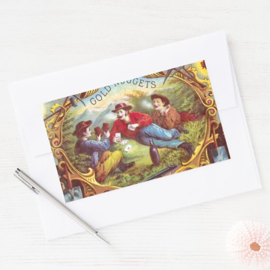Gold Nuggets Antiek Sigar Label (Envelop)