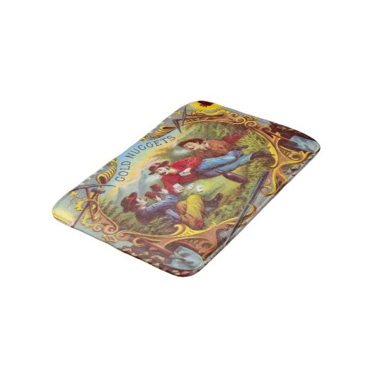 Gold Nuggets Antiek Sigar Label Badmat (Gekanteld)