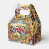 Gold Nuggets Antiek Sigar Label Bedankdoosjes (Voorkant Zijde)