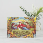 Gold Nuggets Antiek Sigar Label Kaart (Staand voorkant)