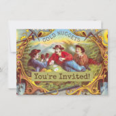 Gold Nuggets Antiek Sigar Label Kaart (Voorkant)