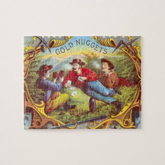 Gold Nuggets Antiek Sigar Label Legpuzzel (Horizontaal)