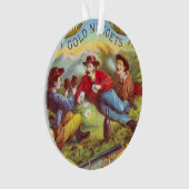 Gold Nuggets Antiek Sigar Label Ornament (voorkant)