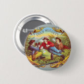 Gold Nuggets Antiek Sigar Label Ronde Button 5,7 Cm (Voorkant /achterkant)