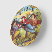 Gold Nuggets Antiek Sigar Label Ronde Klok (Hoek)