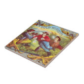 Gold Nuggets Antiek Sigar Label Tegeltje (Zijkant)