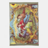 Gold Nuggets Antiek Sigar Label Theedoek (Verticaal)