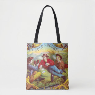 Gold Nuggets Antiek Sigar Label Tote Bag