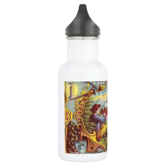 Gold Nuggets Antiek Sigar Label Waterfles (Links)