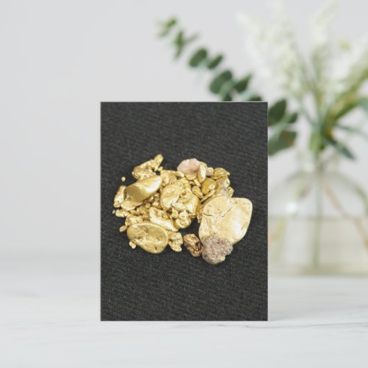 Gold Nuggets Briefkaart (Staand voorkant)