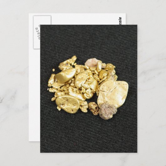 Gold Nuggets Briefkaart (Voorkant / Achterkant)