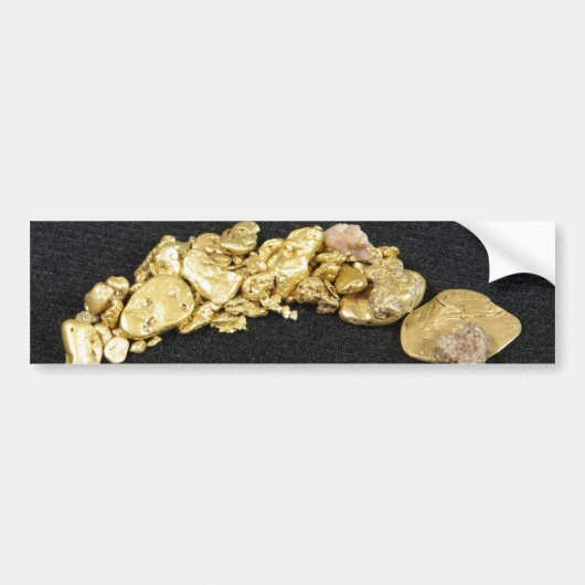 Gold Nuggets Bumpersticker (Voorkant)