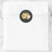 Gold Nuggets Ronde Sticker (Tas)
