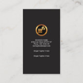 Gold Numbers van boekhouder Creative Faded Style Visitekaartje (Achterkant)