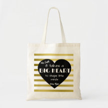 Gold Nursery Bedankt leraar Bag BIG HEART