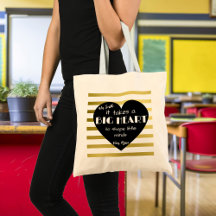Gold Nursery Bedankt leraar Bag BIG HEART