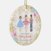 Gold Nutcracker We verwachten ouders Keramisch Ornament (Rechts)