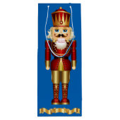 Gold Nutkraker Wijn Cadeautas (Achterkant)