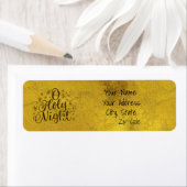 Gold O Heilige Kerstnacht Etiket (Insitu)