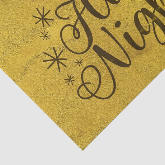 Gold O Heilige Kerstnacht Tissuepapier (Detail)