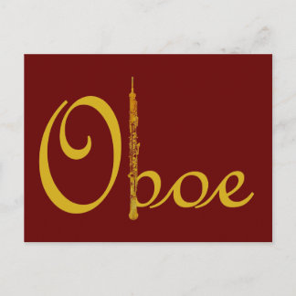 Gold Oboe Briefkaart