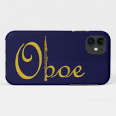 Gold Oboe Case-Mate iPhone Case (Achterkant (horizontaal))