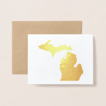 Gold of Silver Michigan State Map Anchor op achter